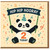 Cute Panda 2nd Birthday Card - Hip Hip Hooray Banner, Confetti and Party Hat - 2 Today Kids Toddler Birthday