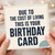 Birthday Card, Due to the Cost of Living This Is Your Birthday Card, Funny Humorous Card