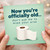 Birthday Card, Now You're Officially Old Toilet Paper Joke Card
