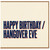 Birthday Card, Funny Hangover Eve Birthday Card