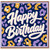 Birthday Card, Happy Birthday Leopard Print Design