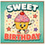 Birthday Card, Cute Cupcake Birthday Card