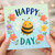 Birthday Card, Happy Day Bee Greeting Card