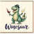 Birthday Card, Funny Dinosaur Winosaur Card