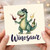 Birthday Card, Funny Dinosaur Winosaur Card