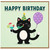 Birthday Card, Cute Cat Happy Birthday Card