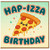 Birthday Card, Hap - Izza Birthday Pizza Pun Card