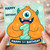 1st Birthday Card, Cute Monster Happy 1st Birthday Card
