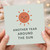 Another Year Around The Sun Birthday Card - Cute Smiling Sun Illustration, Minimalist Design, Fun Universal Birthday Greeting