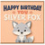 Birthday Card, Silver Fox Birthday Card