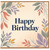 Birthday Card, Elegant Floral Leaf Border Greeting Card