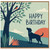 Birthday Card, na and Bird Illustrated Card