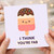 I Think You're Fab Card - Cute Ice Lolly Pun with Sprinkles - Love/Anniversary Card for Partner or Friend
