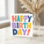 Birthday Card, Colourful Typography Greeting Card