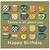 Birthday Card, with Colourful Mug Pattern