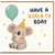 Birthday Card, Have a Koala - ty Bday Cute Koala Party Card