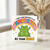 Birthday Card, Frog Rainbow Bum Birthday Card