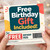 Birthday Card, Free Birthday Gift Included Design