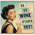 Birthday Card, Funny Wine O'Clock Greeting Card