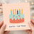 Birthday Card, Cute Cake Illustration Card