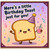 Birthday Card, Here's a Little Birthday Toast Just for You Cute Pun Card