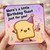 Birthday Card, Here's a Little Birthday Toast Just for You Cute Pun Card