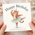 Birthday Card, Tiger Ballerina Birthday Card for na, na or Child