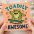 Birthday Card, Totally Awesome Frog Skateboard Greeting Card