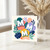 Birthday Card, Colourful Floral Letter M Greeting Card