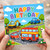 Birthday Card, Cute Cartoon Vehicles Happy Birthday Card