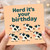 Funny Cow Pun Birthday Card - 'Herd It's Your Birthday' Cute Farm Animals Design for Friends, Family and Animal Lovers