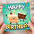 Birthday Card, Cute Cake Characters Birthday Card