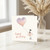 Birthday Card, Happy Birthday Card with Girl and Heart Balloon Design