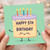 Cute 5th Birthday Card - Kawaii Cake with Candles and Sprinkles - Happy 5th Birthday for Kids, Son, Daughter or Grandchild