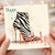 Birthday Card, Stylish Zebra Print High Heel Happy Birthday Card