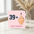 39th Birthday Card, Cheeky 39 Plus Birthday Card with Middle Finger Design