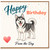 Birthday Card, Happy Birthday na Card, Husky Birthday Card