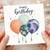 Birthday Card, Balloon Design Birthday Card