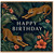 Birthday Card, Tropical Leopard Jungle Design