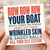Birthday Card, Row Row Row Your Boat Pun Card, Humorous Friendship Card