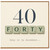 40th Birthday Card, Funny Forty Scrabble Style Card