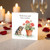 Birthday Card, Best Wishes Card with Puppy and Potted Flowers