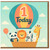 1 Today First Birthday Card - Hot Air Balloon with Cute Panda, Lion, Zebra, Bunny & Giraffe - Child’s 1st Birthday Card for Boy or Girl