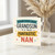 Nan Birthday Card from Grandson - Behind Every Great Grandson Is a Truly Fantastic Nan - Colourful Banner Typography, Cute Grandmother Card