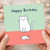 Birthday Card, Happy Birthday Cat Card