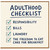 Birthday Card, Adulting Checklist Funny Greeting Card