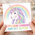 Birthday Card, Let’s Drink Rainbows and Eat Glitter Funny Greeting Card