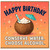 Birthday Card, Funny Tropical Coconut Drink Happy Birthday Card