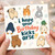 Birthday Card, I Hope Your Birthday Kicks Arse Funny Cute Animal Card