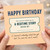 Birthday Card, Funny Happy Birthday Voucher Card